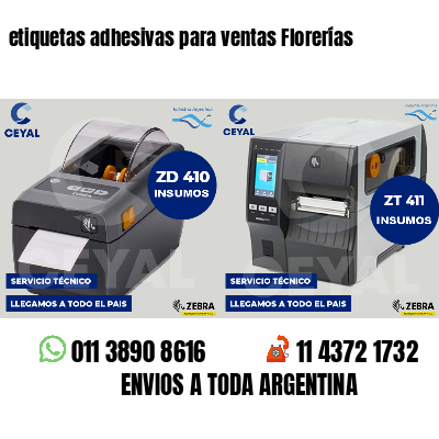 etiquetas adhesivas para ventas Florerías