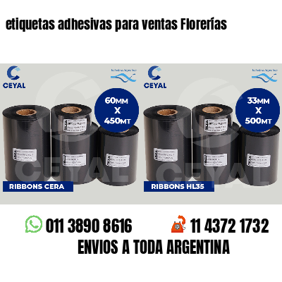 etiquetas adhesivas para ventas Florerías