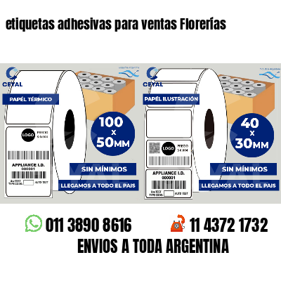 etiquetas adhesivas para ventas Florerías