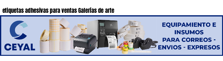 etiquetas adhesivas para ventas Galerías de arte