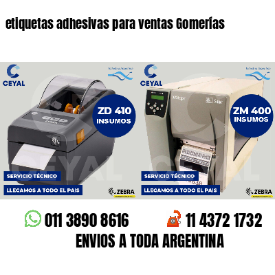 etiquetas adhesivas para ventas Gomerías