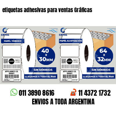 etiquetas adhesivas para ventas Gráficas
