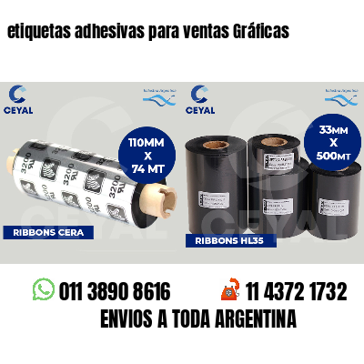 etiquetas adhesivas para ventas Gráficas