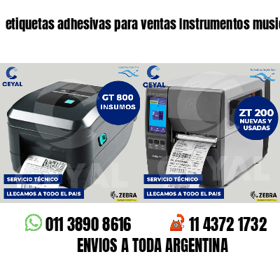 etiquetas adhesivas para ventas Instrumentos musicales