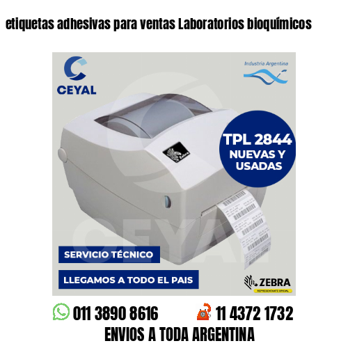 etiquetas adhesivas para ventas Laboratorios bioquímicos