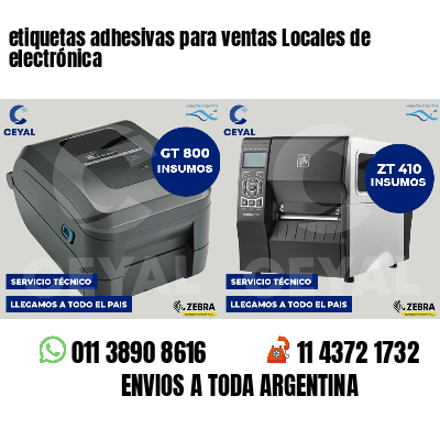etiquetas adhesivas para ventas Locales de electrónica