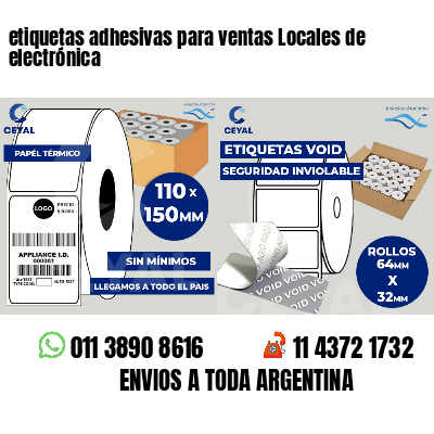 etiquetas adhesivas para ventas Locales de electrónica