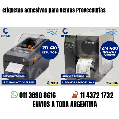 etiquetas adhesivas para ventas Proveedurías