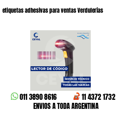etiquetas adhesivas para ventas Verdulerías
