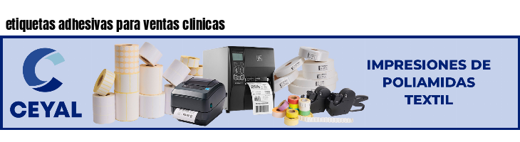 etiquetas adhesivas para ventas clinicas