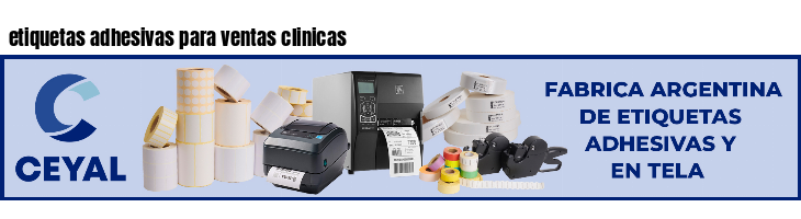 etiquetas adhesivas para ventas clinicas