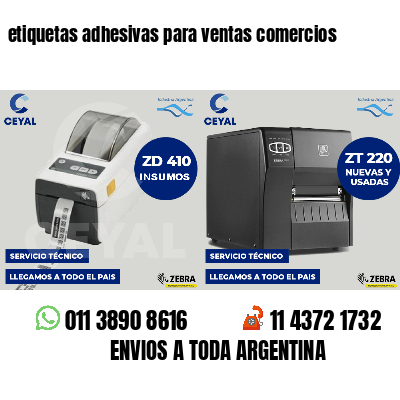 etiquetas adhesivas para ventas comercios