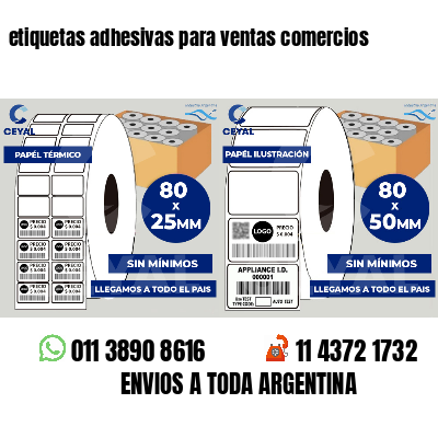 etiquetas adhesivas para ventas comercios