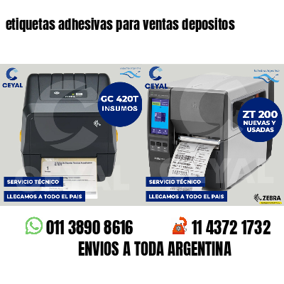 etiquetas adhesivas para ventas depositos