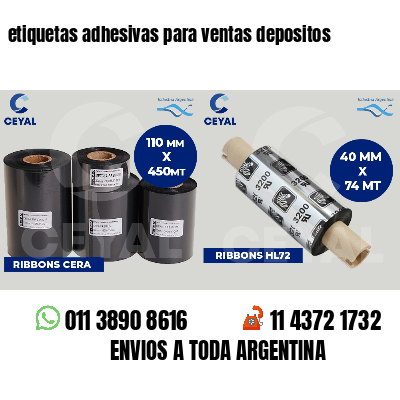 etiquetas adhesivas para ventas depositos
