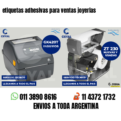 etiquetas adhesivas para ventas joyerias