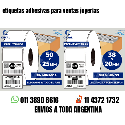 etiquetas adhesivas para ventas joyerias