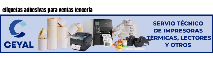 etiquetas adhesivas para ventas lenceria