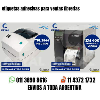 etiquetas adhesivas para ventas librerias