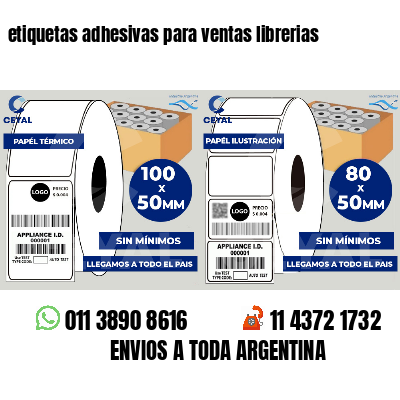 etiquetas adhesivas para ventas librerias