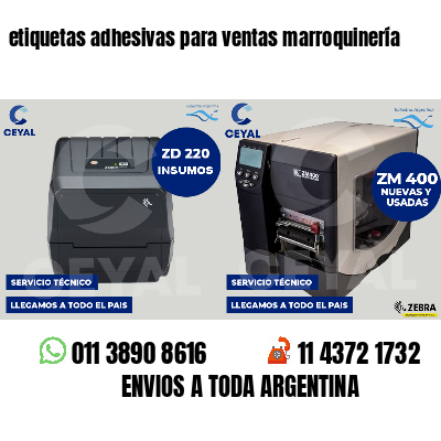 etiquetas adhesivas para ventas marroquinería
