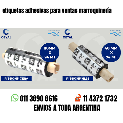 etiquetas adhesivas para ventas marroquinería