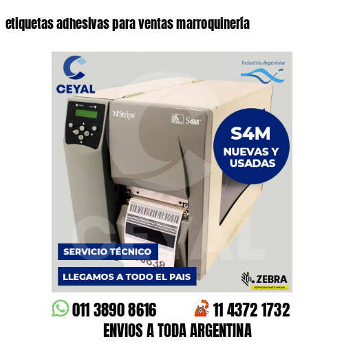 etiquetas adhesivas para ventas marroquinería