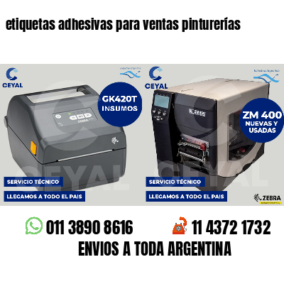 etiquetas adhesivas para ventas pinturerías