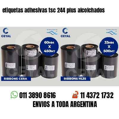 etiquetas adhesivas tsc 244 plus alcolchados