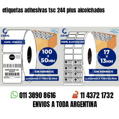 etiquetas adhesivas tsc 244 plus alcolchados