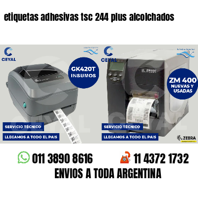 etiquetas adhesivas tsc 244 plus alcolchados