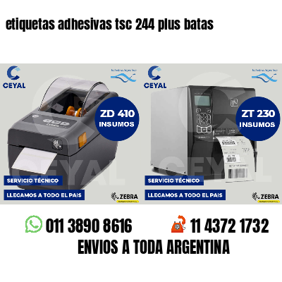 etiquetas adhesivas tsc 244 plus batas
