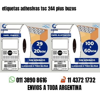 etiquetas adhesivas tsc 244 plus buzos