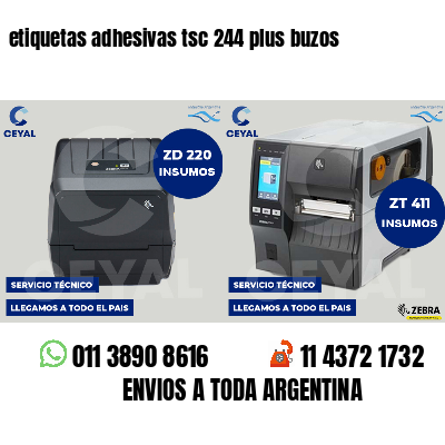etiquetas adhesivas tsc 244 plus buzos