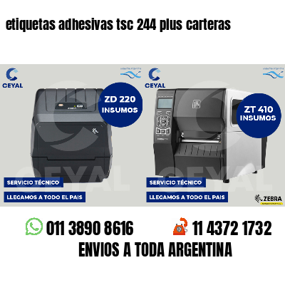 etiquetas adhesivas tsc 244 plus carteras