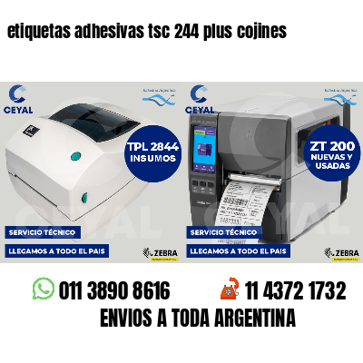 etiquetas adhesivas tsc 244 plus cojines