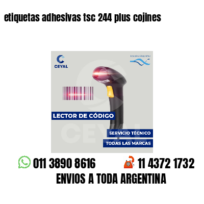 etiquetas adhesivas tsc 244 plus cojines