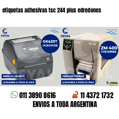 etiquetas adhesivas tsc 244 plus edredones