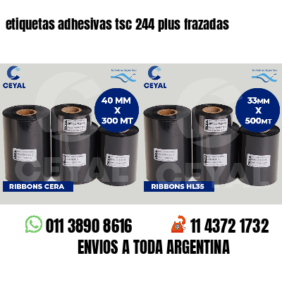 etiquetas adhesivas tsc 244 plus frazadas