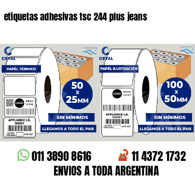 etiquetas adhesivas tsc 244 plus jeans