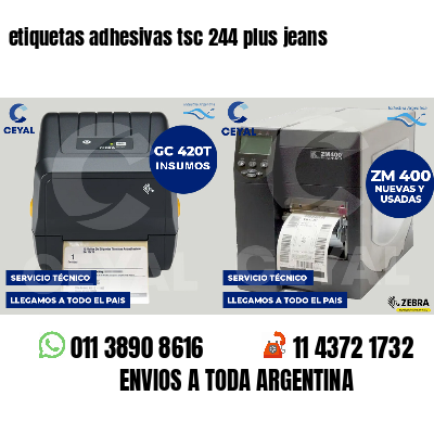 etiquetas adhesivas tsc 244 plus jeans