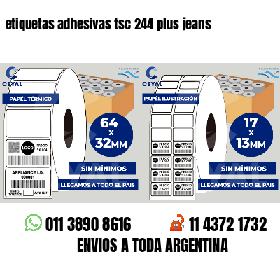 etiquetas adhesivas tsc 244 plus jeans