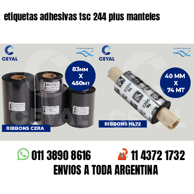 etiquetas adhesivas tsc 244 plus manteles