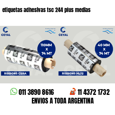 etiquetas adhesivas tsc 244 plus medias