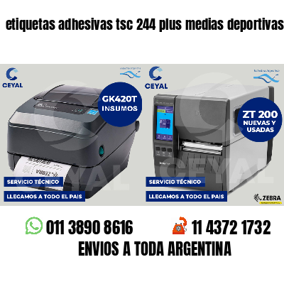 etiquetas adhesivas tsc 244 plus medias deportivas
