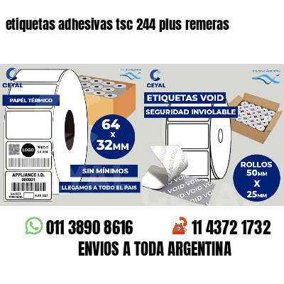 etiquetas adhesivas tsc 244 plus remeras