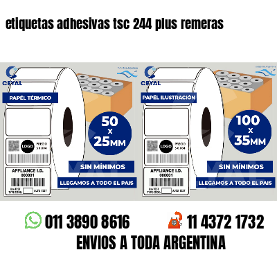 etiquetas adhesivas tsc 244 plus remeras