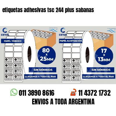 etiquetas adhesivas tsc 244 plus sabanas