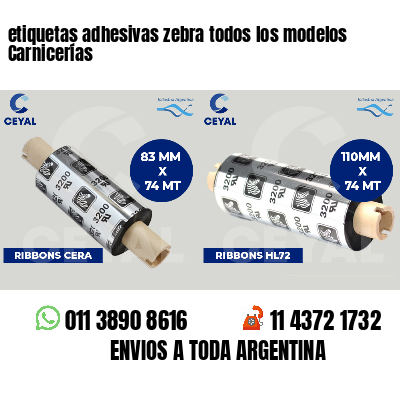 etiquetas adhesivas zebra todos los modelos Carnicerías