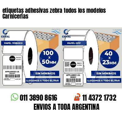 etiquetas adhesivas zebra todos los modelos Carnicerías